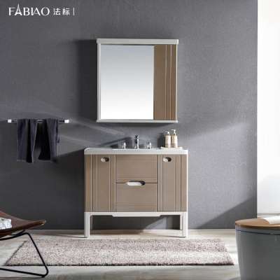 Contemporary Basin Pearlescent Color Scheme Bathroom Vanity Cabinet pvc