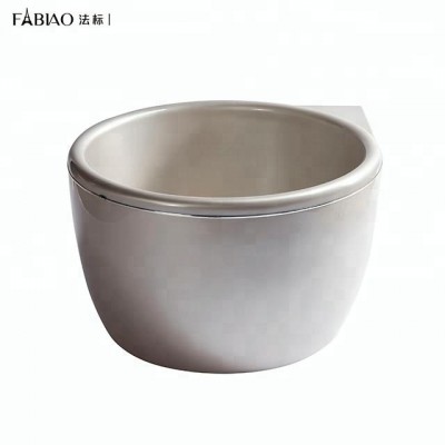 Round Small Freestanding Pealescent Acrylic Bathtub