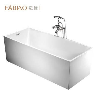 Classic Hot Selling Indoor 60 Inch Modern Acrylic Used Square Shaped Soaking Bath Tub for Adult