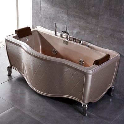 Factory prices luxury Classical Rectangle style 1700mm massage acrylic spa whirlpool bathtub surf jet bathroom tub