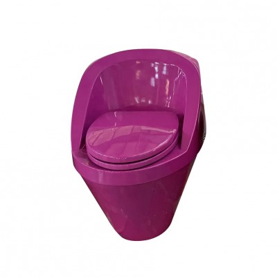 One piece bathroom design toilet,morden marine purple plastic Pissing WC Toilet for sale